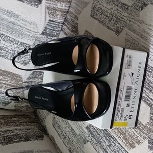 Etienne Aigner Black Patent Shoes